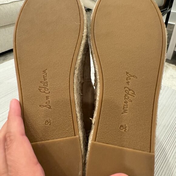 Sam Edelman Suede Light Brown, Tan Size 8.5 Espadrilles - Picture 4 of 4
